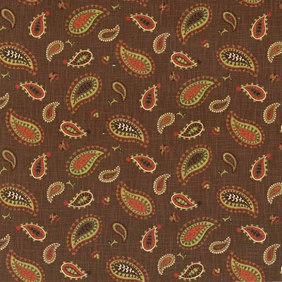 Kasmir Ledoux Paisley Cayenne in 5079 Red Upholstery Cotton  Blend Fire Rated Fabric Classic Paisley  Ethnic and Global   Fabric
