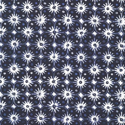 Kasmir Light Show Indigo in 5072 Blue Upholstery Cotton  Blend Fire Rated Fabric