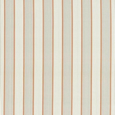 Kasmir Longview Stripe Mandarin in 5070 Brown Upholstery Cotton  Blend Fire Rated Fabric