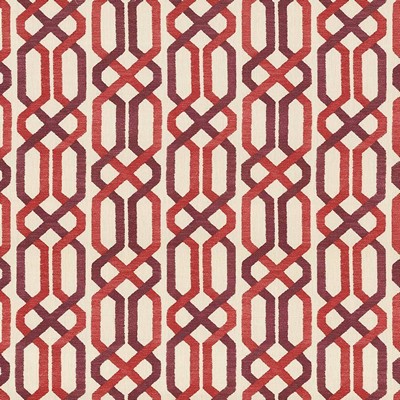 Kasmir Maze Fret Sorbet in 5064 Multi Upholstery Cotton  Blend Fire Rated Fabric