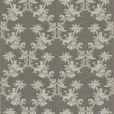 Kasmir Ming Garden Driftwood in 1433 Brown Upholstery Rayon  Blend Fire Rated Fabric Birds and Feather  Vine and Flower  Ethnic and Global   Fabric