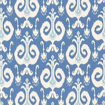 Kasmir Mojanda Porcelain in 1419 Aqua Upholstery Cotton  Blend Fire Rated Fabric Classic Damask  Ethnic and Global   Fabric