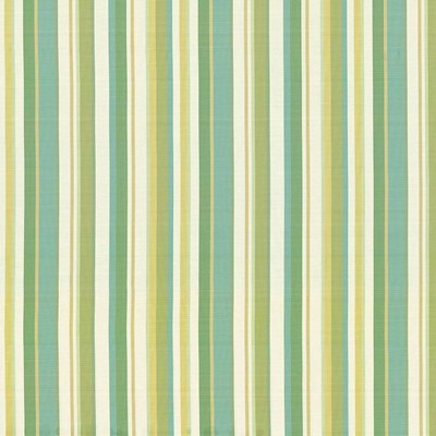 Kasmir Mystic Stripe Seabreeze in 1420 Green Upholstery Cotton  Blend Fire Rated Fabric