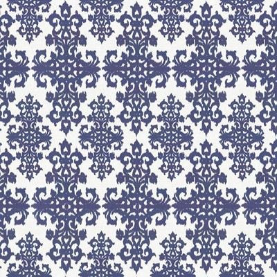 Kasmir Namaskar Blue in 5115 Blue Upholstery Linen  Blend Ethnic and Global   Fabric