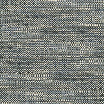 Kasmir Neyland Tweed Lapis in 1441 White Upholstery Polyester  Blend Fire Rated Fabric