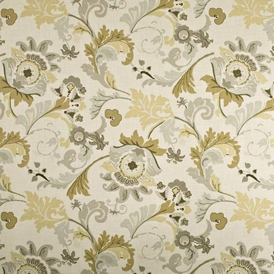 Kasmir Oak Brook Park Birch in GRAND TRADITIONS VOL 1 Brown Cotton  Blend Fire Rated Fabric Vine and Flower  Jacobean Floral   Fabric