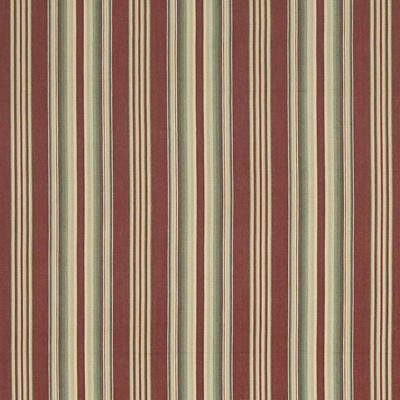 Kasmir Oastler Stripe Crimson in GRAND TRADITIONS VOL 1 Red Upholstery Cotton  Blend Fire Rated Fabric Small Striped  Striped   Fabric