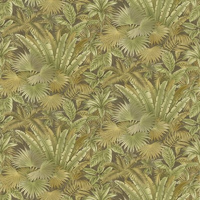 Kasmir Ocean Club Fossil in 5062 Brown Upholstery Cotton  Blend Fire Rated Fabric Tropical  Vine and Flower   Fabric