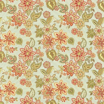 Kasmir Osterley Park Honeysuckle in 5082 Multi Upholstery Cotton  Blend Fire Rated Fabric Vine and Flower  Jacobean Floral   Fabric