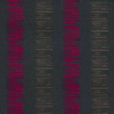 Kasmir Painterly Stripe Magenta in 1429 Purple Polyester  Blend Crewel and Embroidered   Fabric