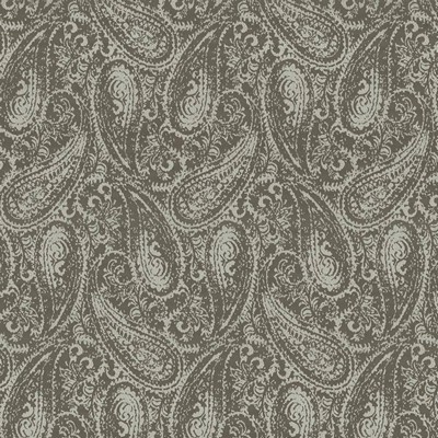 Kasmir Paisley Splatter Dove Grey in 5110 Grey Polyester  Blend Classic Paisley   Fabric