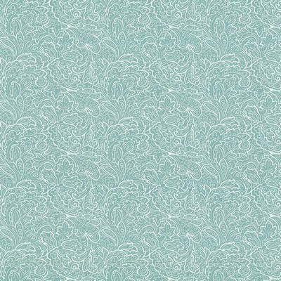Kasmir Parterre Duck Egg in 1427 Multi Cotton  Blend Vine and Flower  Classic Paisley  Scroll   Fabric