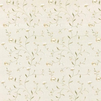 Kasmir Penny Lane Natural in 1420 Beige Linen  Blend Fire Rated Fabric Crewel and Embroidered   Fabric