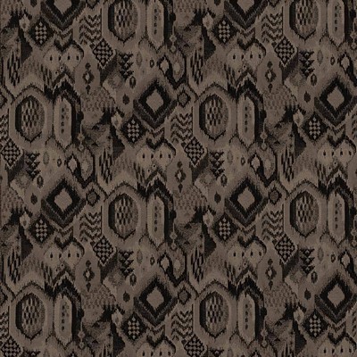 Kasmir Pera Storm in 5084 Black Upholstery Polyester  Blend Fire Rated Fabric Ethnic and Global   Fabric