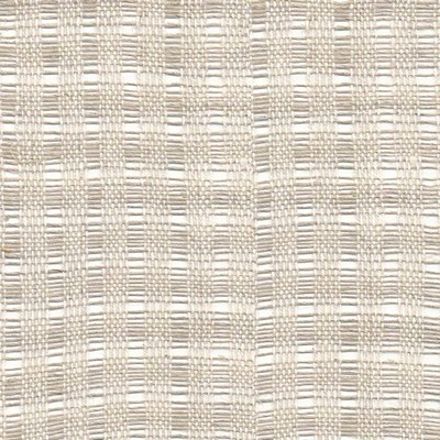 Kasmir Pickwick Sheer Natural in SHEER ARTISTRY Beige Linen  Blend Plaid and Tartan Casement   Fabric
