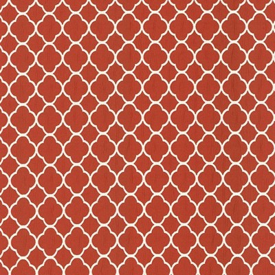 Kasmir Quatrefoil Maze Ladybug in 5087 Multi Upholstery Cotton  Blend Fire Rated Fabric