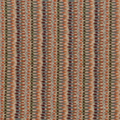 Kasmir Quentin Umber in 5087 Multi Upholstery Polyester  Blend Fire Rated Fabric Ethnic and Global   Fabric