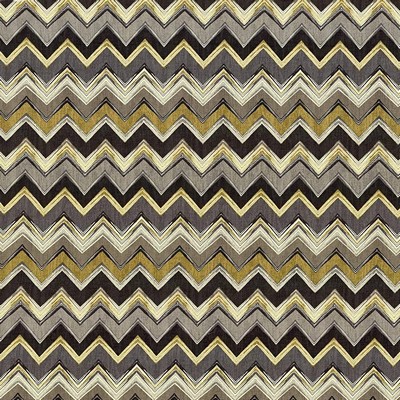 Kasmir Rio Vista Gold Rush in 5086 Gold Upholstery Cotton  Blend Fire Rated Fabric Ethnic and Global  Zig Zag   Fabric