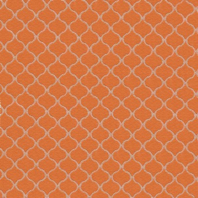 Kasmir Rixford Trellis Tangerine in 1417 Brown Upholstery Polyester  Blend Fire Rated Fabric Trellis Diamond   Fabric