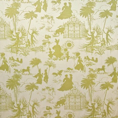 Kasmir Royal Pavillion Endive in 1406 Multi Upholstery Polyester  Blend Fire Rated Fabric Tropical  Ethnic and Global  French Country Toile   Fabric