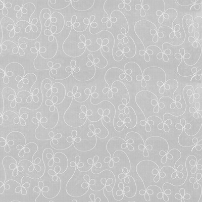 Kasmir Sh120 White in SHEER ARTISTRY White Polyester  Blend Crewel and Embroidered  Scroll   Fabric