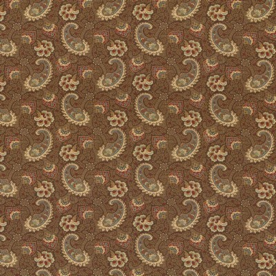 Kasmir Sigourney Driftwood in 5078 Brown Upholstery Cotton  Blend Fire Rated Fabric Classic Paisley  Ethnic and Global   Fabric