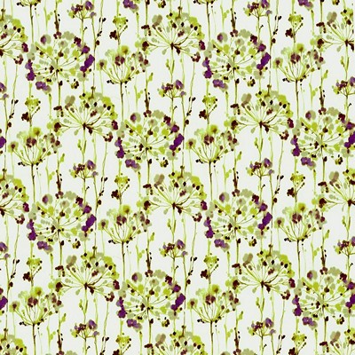 Kasmir Spring Delight Green in 5107 Green Cotton  Blend Vine and Flower  Modern Floral  Fabric