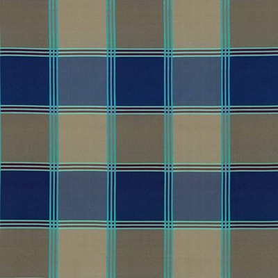 Kasmir St Martin Plaid Royal in 8003 Multi Upholstery Polyester  Blend Fire Rated Fabric NFPA 701 Flame Retardant  Plaid and Tartan  Fabric