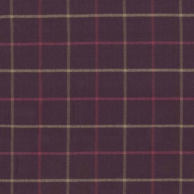 Kasmir Steinbeck Check Berry in 1446 Multi Upholstery Polyester  Blend Plaid and Tartan  Fabric