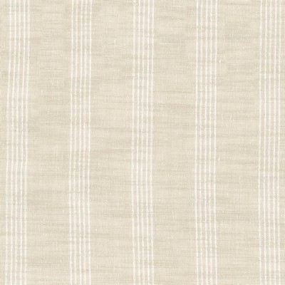 Kasmir Stripe Effect Flax in 5035 Beige Polyester  Blend Striped Textures Small Striped  Striped   Fabric