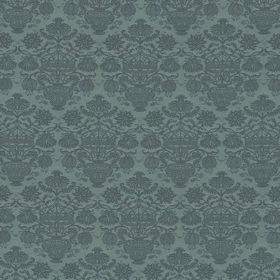 Kasmir Tallaway Manor Aegean in 1436 Green Upholstery Rayon  Blend Fire Rated Fabric Classic Damask  Jacobean Floral   Fabric