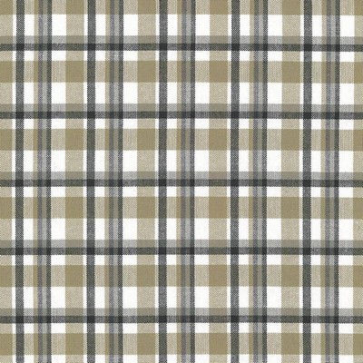 Kasmir Tamron Plaid Sandstone in 5067 Beige Upholstery Cotton  Blend Fire Rated Fabric Plaid and Tartan  Fabric