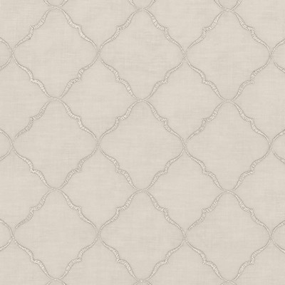 Kasmir Tandoori Sheer Silver in IMPRESSIONS Silver Polyester  Blend Fire Rated Fabric Crewel and Embroidered  NFPA 701 Flame Retardant   Fabric