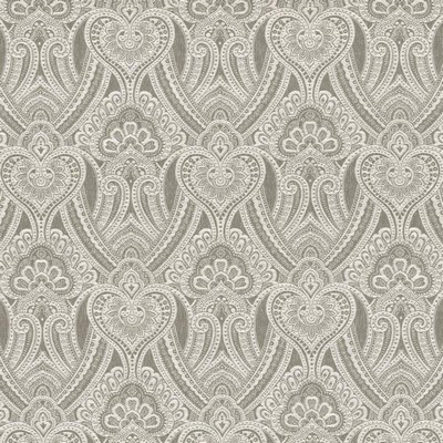 Kasmir Tannenberg Fog in 5113 Cream Upholstery Polyester  Blend Classic Paisley  Ethnic and Global   Fabric