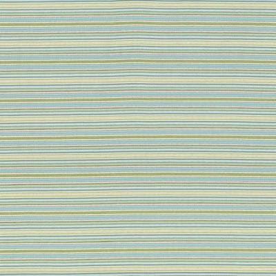 Kasmir Tatiana Stripe Seaspray in 5073 Green Upholstery Cotton  Blend Fire Rated Fabric Horizontal Striped   Fabric
