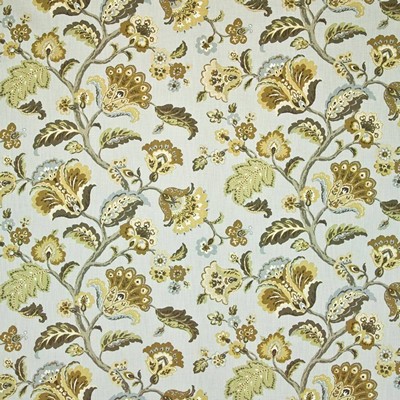 Kasmir Thornton Hill Horizon in GRAND TRADITIONS VOL 2 Multi Upholstery Cotton  Blend Fire Rated Fabric Jacobean Floral   Fabric