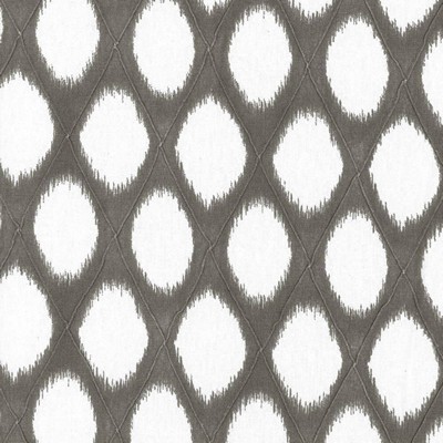 Kasmir Timblethorne Smoke in 1438 Grey Upholstery Cotton  Blend Fire Rated Fabric Ethnic and Global   Fabric