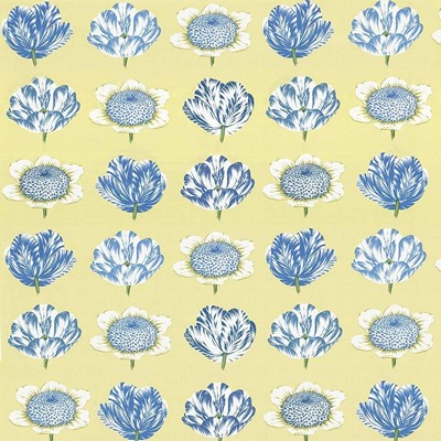 Kasmir Tiptoe Through Bluebell in 1417 Blue Upholstery Cotton  Blend Fire Rated Fabric
