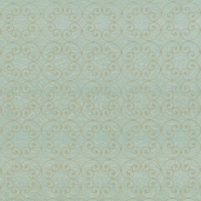 Kasmir Tracery Mist in 5073 Multi Polyester  Blend Crewel and Embroidered  Scroll   Fabric