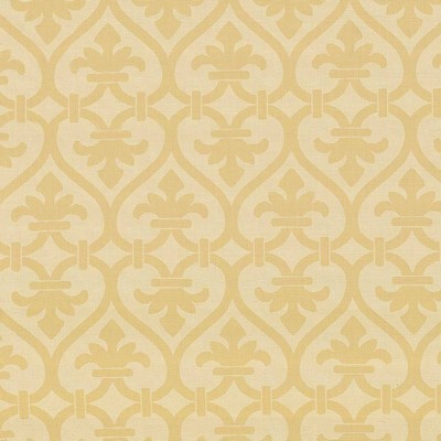 Kasmir Triomphe Butter in 1423 Yellow Upholstery Cotton  Blend Fire Rated Fabric Vine and Flower   Fabric
