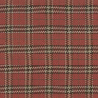 Kasmir Tuckerton Redstone in 1435 Red Upholstery Cotton  Blend Fire Rated Fabric Plaid and Tartan  Fabric