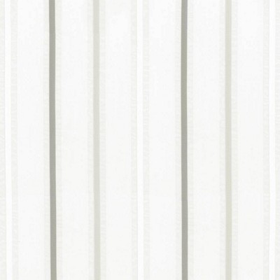 Kasmir Venturi Stripe Silver in SHEER SIMPLICITY Silver Polyester  Blend Fire Rated Fabric NFPA 701 Flame Retardant   Fabric