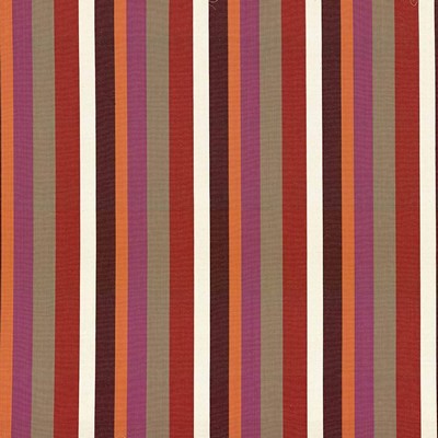Kasmir Vindu Stripe Anemone in 5064 Multi Upholstery Cotton  Blend Fire Rated Fabric