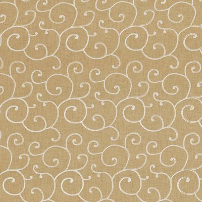 Kasmir Whirl Away Stone in IMPRESSIONS Grey Polyester  Blend Crewel and Embroidered  Scroll   Fabric