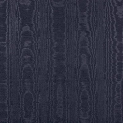 Kasmir Woodmark Navy in 5102 Blue Cotton  Blend Moire   Fabric