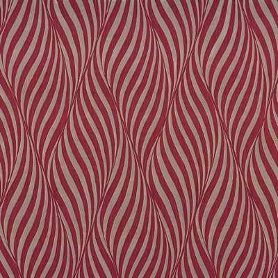 Kasmir Zebra Crossing Cherry in 1426 Red Polyester  Blend
