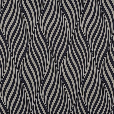 Kasmir Zebra Crossing Ebony in 1426 Black Polyester  Blend Animal Print   Fabric