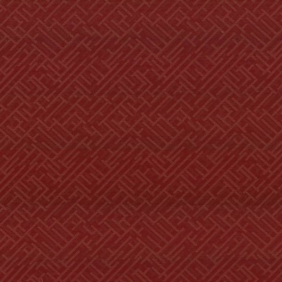 Kasmir Zen Fret Chianti in 5087 Brown Upholstery Polyester  Blend Fire Rated Fabric Geometric  Ethnic and Global   Fabric