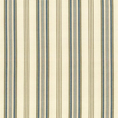 Kasmir Zipper Stripe Teal in 5090 Green Upholstery Cotton  Blend Fire Rated Fabric