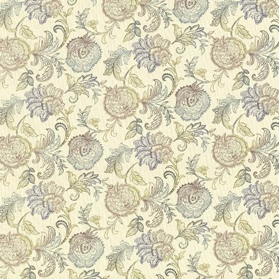 Kasmir Zoes Garden Splash in 5065 Grey Upholstery Cotton  Blend Vine and Flower  Jacobean Floral  Ethnic and Global   Fabric